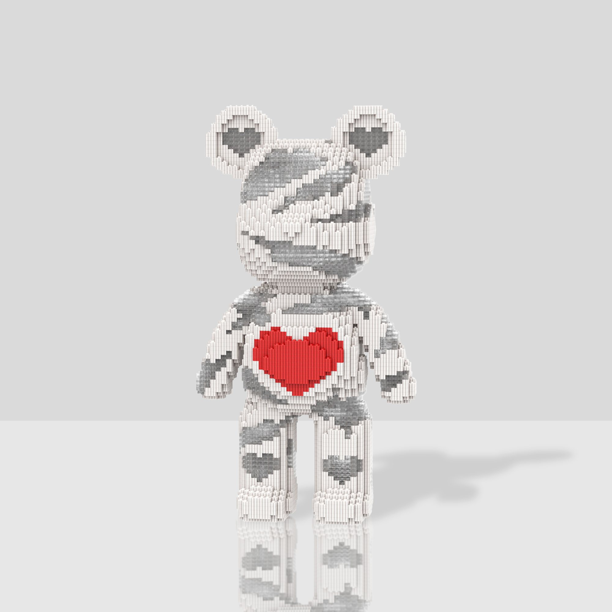White Bear With Red Heart