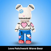 Love Patchwork Wave Bear (Rupture)