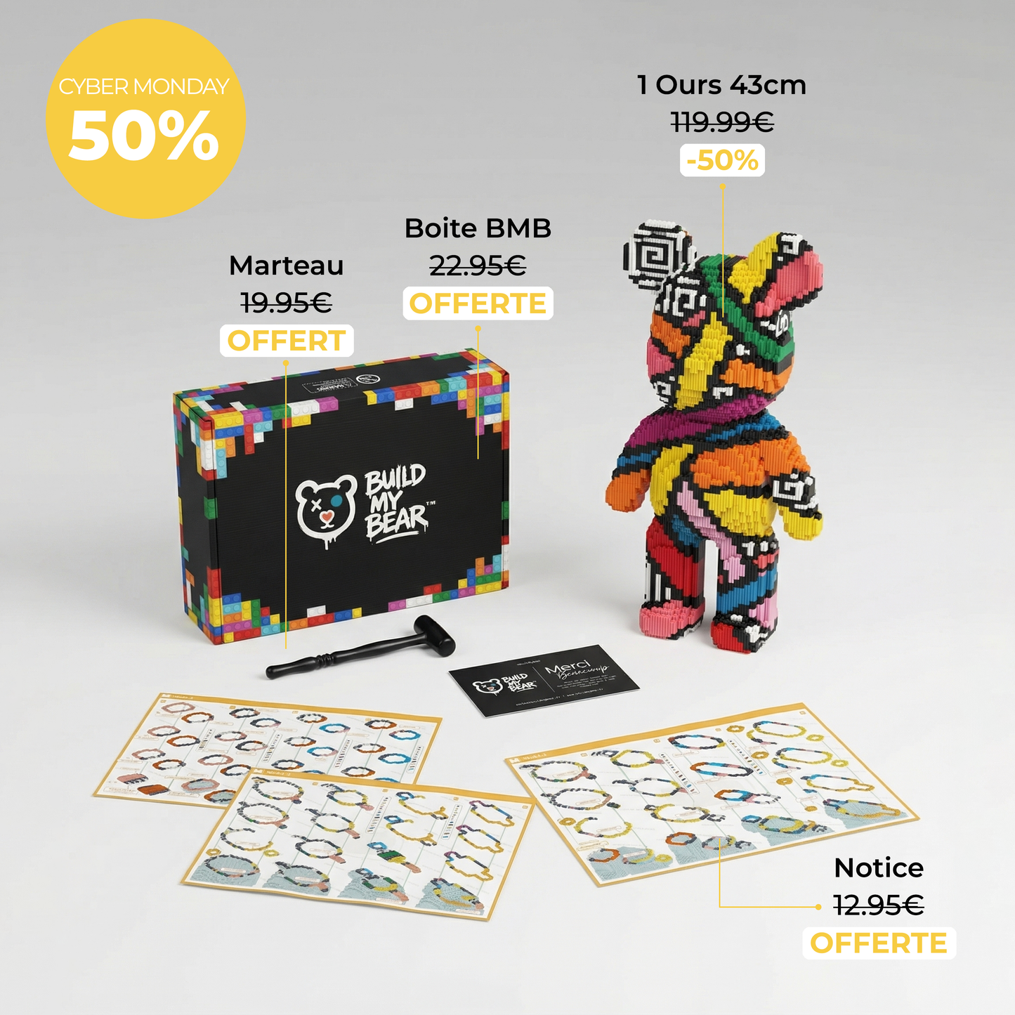 Build My Bear™ Ours Géant à Assembler (43cm)