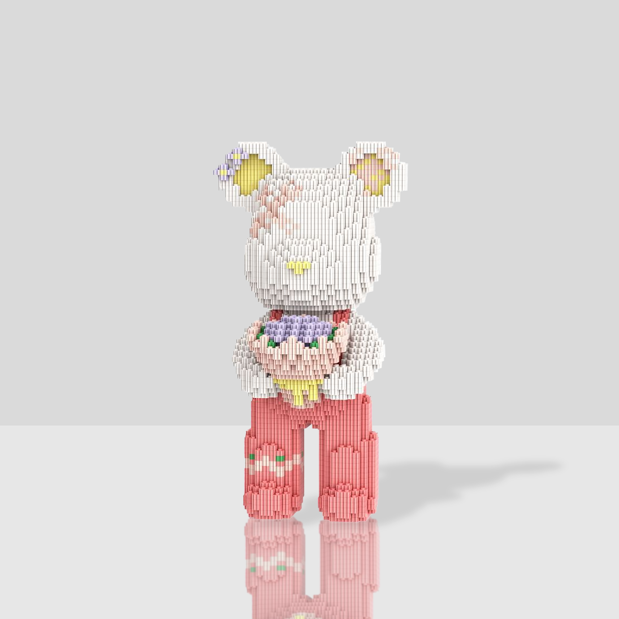 Pink Flower Mini Bear